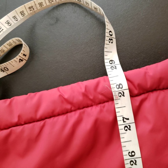 LANDS' END Men's Red Puffer Zipper Up Snap Button Jacket Coat L - Picture 12 of 12